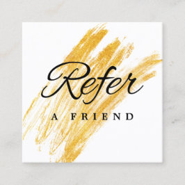 Cartão De Indicação Glitter de Onda Elegante Moderno