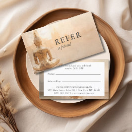 Cartão De Indicação Golden Buddha – Yoga Reiki Salon 