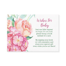 Hydrangea rosa e Chá de fraldas "Traga um livro"