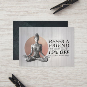 Cartão De Indicação Instrutor de Meditação Yoga Reiki Master Lotus Pos