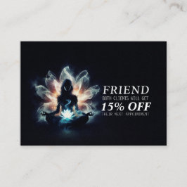 Cartão De Indicação Ioga Instrutor Meditação Dose Brilhante Lotus