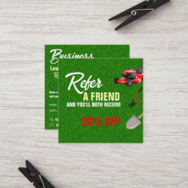 Cartão De Indicação Landscaping Services | Lawn Care & Garden Design