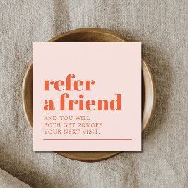 Cartão De Indicação Legal Pastel Branco Salão de Bela Branca