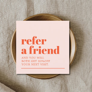 Cartão De Indicação Legal Pastel Branco Salão de Bela Branca