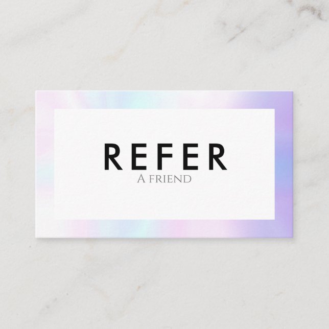 Cartão De Indicação Limite Mínimo de Pérolas de Chic (Frente)