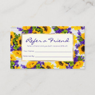Cartão De Indicação Madeira Rústica Rústica Amarelo Roxo