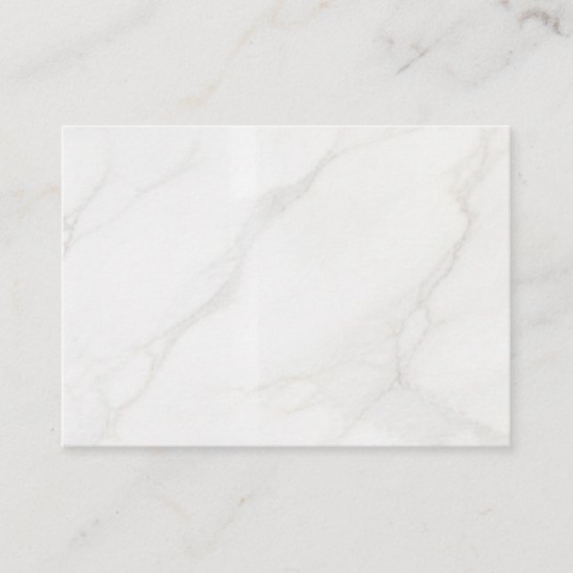 Cartão De Indicação Mármore Branco (Frente)