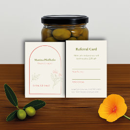 Cartão De Indicação Mediterranean & Elegant