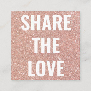 Cartão De Indicação Modern Girly Trendy Pink Glitter