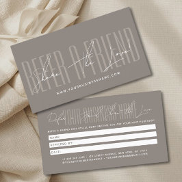Cartão De Indicação Modern script typography share the love