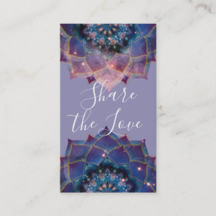 Cartão De Indicação Nebulosa em Flor Mandala