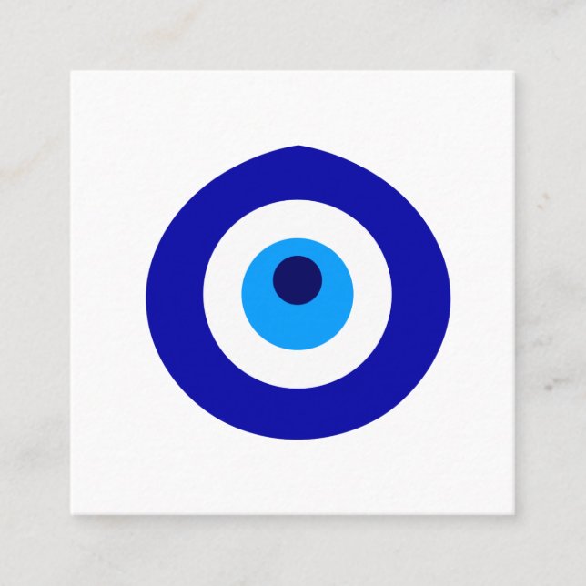 Cartão De Indicação O amuleto turco chamou Nazar (Frente)