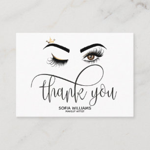 Cartão De Indicação Olho bonito de Brown do piscar os olhos com