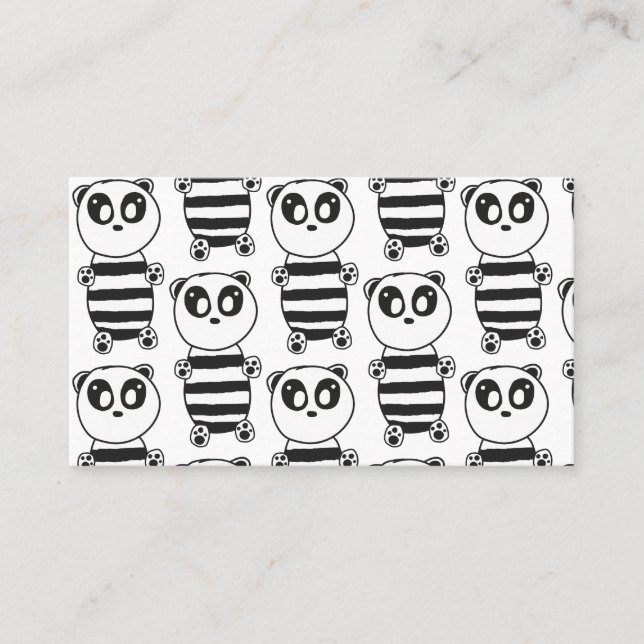 Cartão De Indicação Panda Kids (Frente)