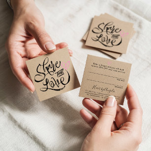 Cartão De Indicação Partilhar a tipografia de caracteres pretos da kra