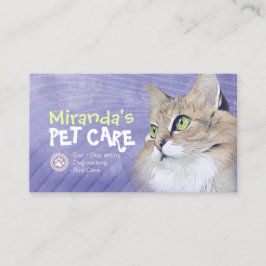 Cartão De Indicação Pet Care Sitting Bathing & Grooming Compra