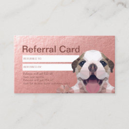 Cartão De Indicação Pet Care Sitting Bathing & Grooming Referards