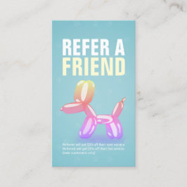 Cartão De Indicação Pet Care Sitting Bathing & Grooming Refercard