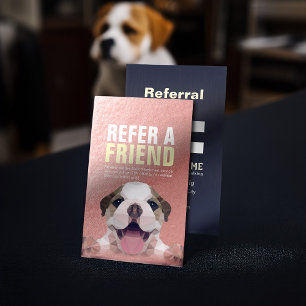 Cartão De Indicação Pet Care Sitting Bathing & Grooming Refercard