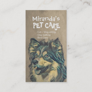 Cartão De Indicação Pet Care Sitting Bathing & Grooming Refercard