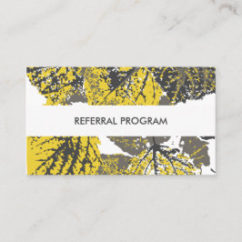 Cartão De Indicação programa de remessa folhas