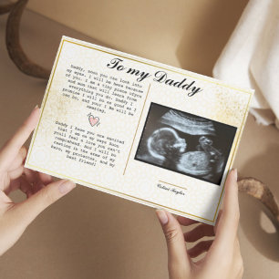 Cartão De Indicação Promova o Papai de Barriga para Papai: Dia dos Pai