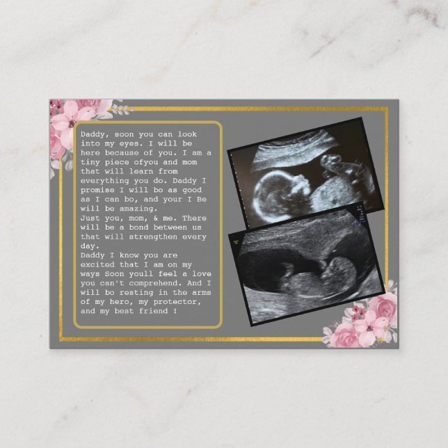 Cartão De Indicação Promover o Pai de Bump ao Pai: do Pai Hilário (Frente)