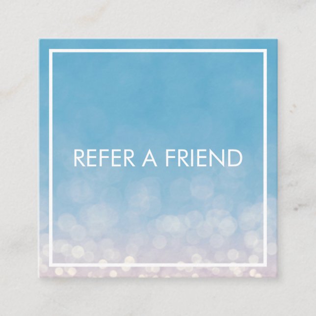 Cartão De Indicação Salão de Bela Marble Elegante Moderno (Frente)