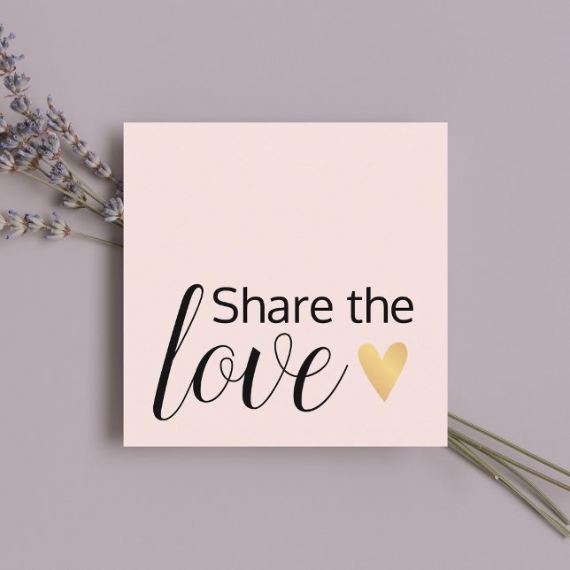 Cartão De Indicação Salão de Beleza Dourada Elegante Pale Rosa (Criador carregado)