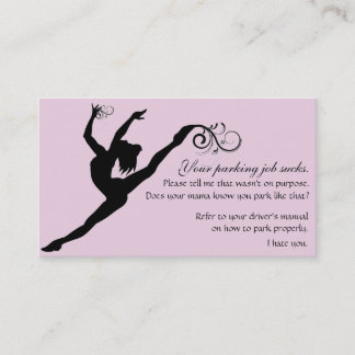 Cartão De Indicação Seu trabalho do estacionamento suga