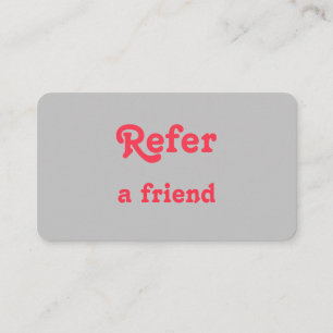 Cartão De Indicação simples e mínimo adicionar a consulta salon do re