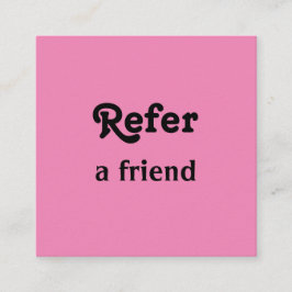 Cartão De Indicação simples e mínimo adicionar a consulta salon do rep