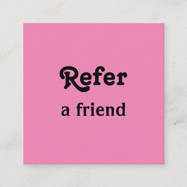 Cartão De Indicação simples e mínimo adicionar a consulta salon do rep (Frente)