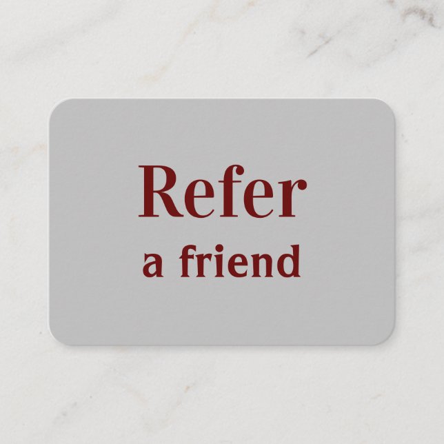 Cartão De Indicação simples e mínimo adicionar a consulta salon do rep (Frente)