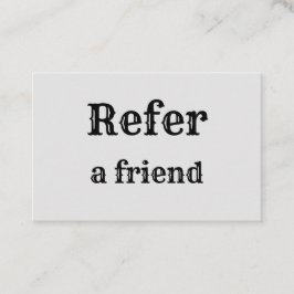 Cartão De Indicação simples e mínimo adicionar a consulta salon do rep