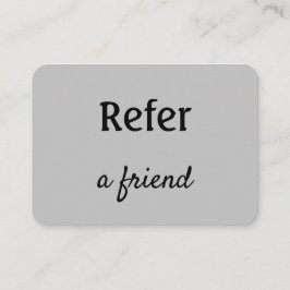 Cartão De Indicação simples e mínimo adicionar a consulta salon do rep