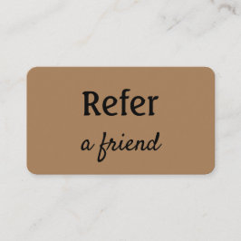 Cartão De Indicação simples e mínimo adicionar a consulta salon do rep