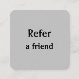 Cartão De Indicação simples e mínimo adicionar a consulta salon do rep