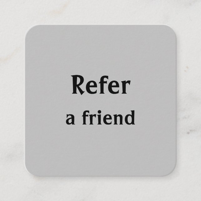 Cartão De Indicação simples e mínimo adicionar a consulta salon do rep (Frente)