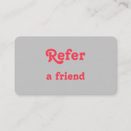 Cartão De Indicação simples e mínimo adicionar a consulta salon do rep