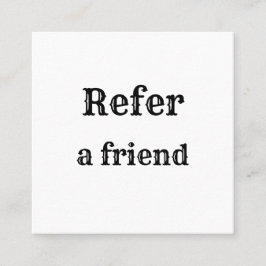 Cartão De Indicação simples e mínimo adicionar a consulta salon do rep