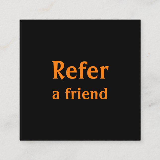 Cartão De Indicação simples e mínimo adicionar a consulta salon do rep (Frente)