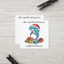 Cartão De Indicação tudo o que quero para o natal é...