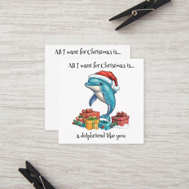 Cartão De Indicação tudo o que quero para o natal é... (Frente/Verso In Situ)