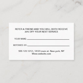 Cartão De Indicação White Dog Paw no serviço de aliciamento de animais