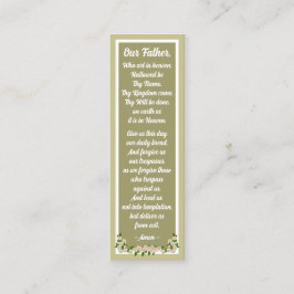 Cartão de Indicador do Pai Prayer Matthew 6:9-13