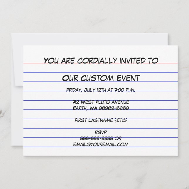 Cartão de Índice (Frente)