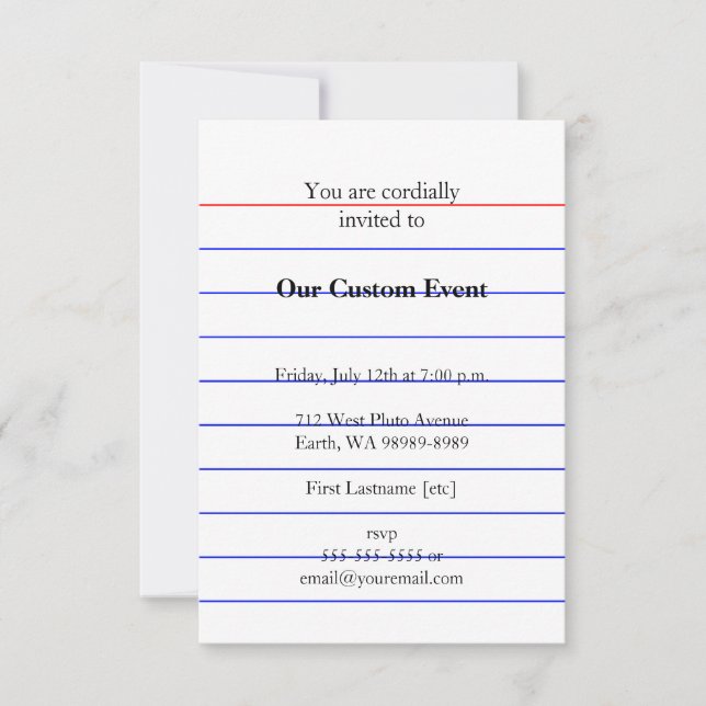 Cartão de Índice (Frente)