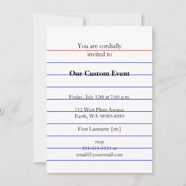 Cartão de Índice (Frente)