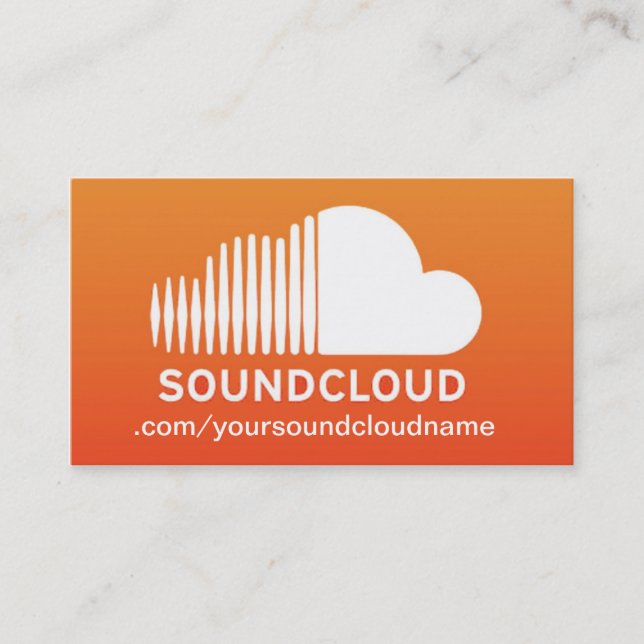 Cartão de indústria musical de SoundCloud (Frente)